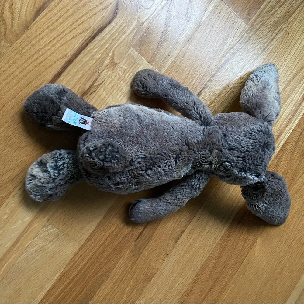 Jellycat Woodland  Bashful Bunny Furry Brown Plush Toy Brown - Picture 3 of 8
